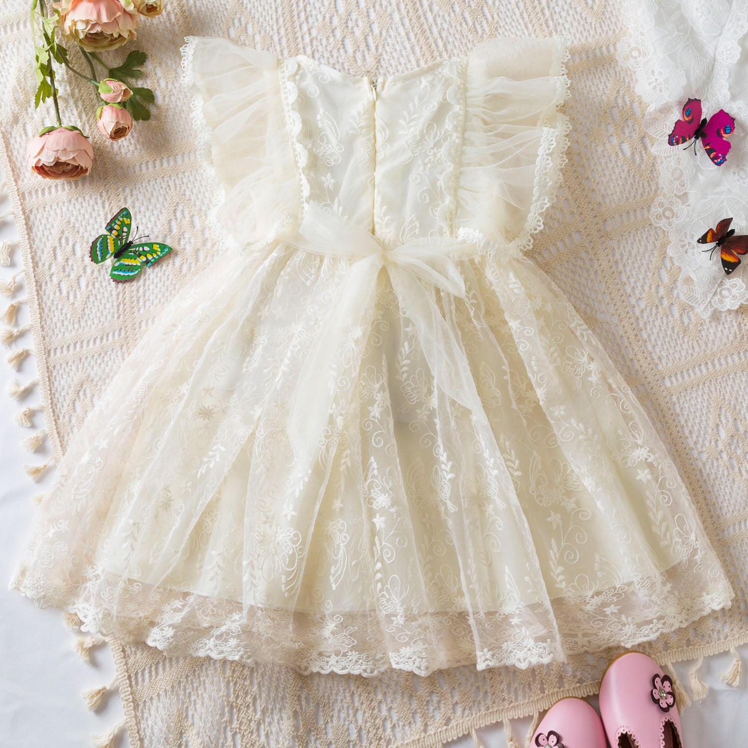 Rochie cu detalii Mercy Crem