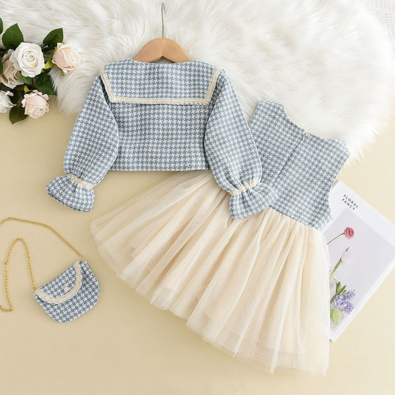 Rochie cu sacou Desara Albastru