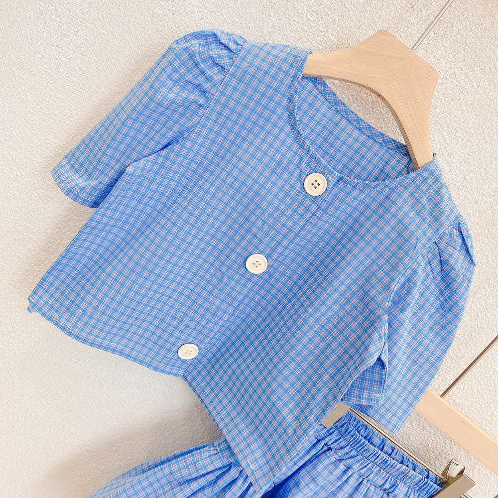 Set din doua piese Azra Albastru