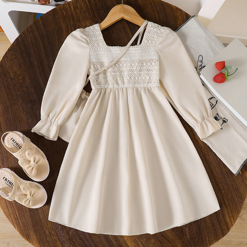 Rochie cu detalii Polenta Crem