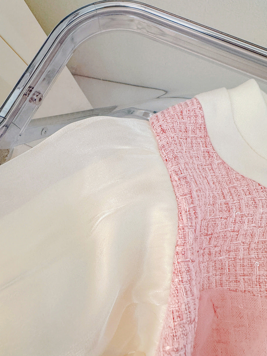 Rochie cu detalii Mana Roz