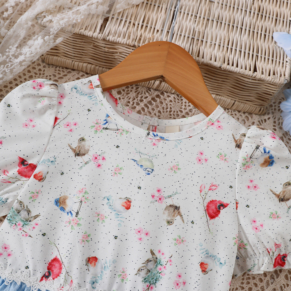 Rochie cu detalii Rysia Albastru