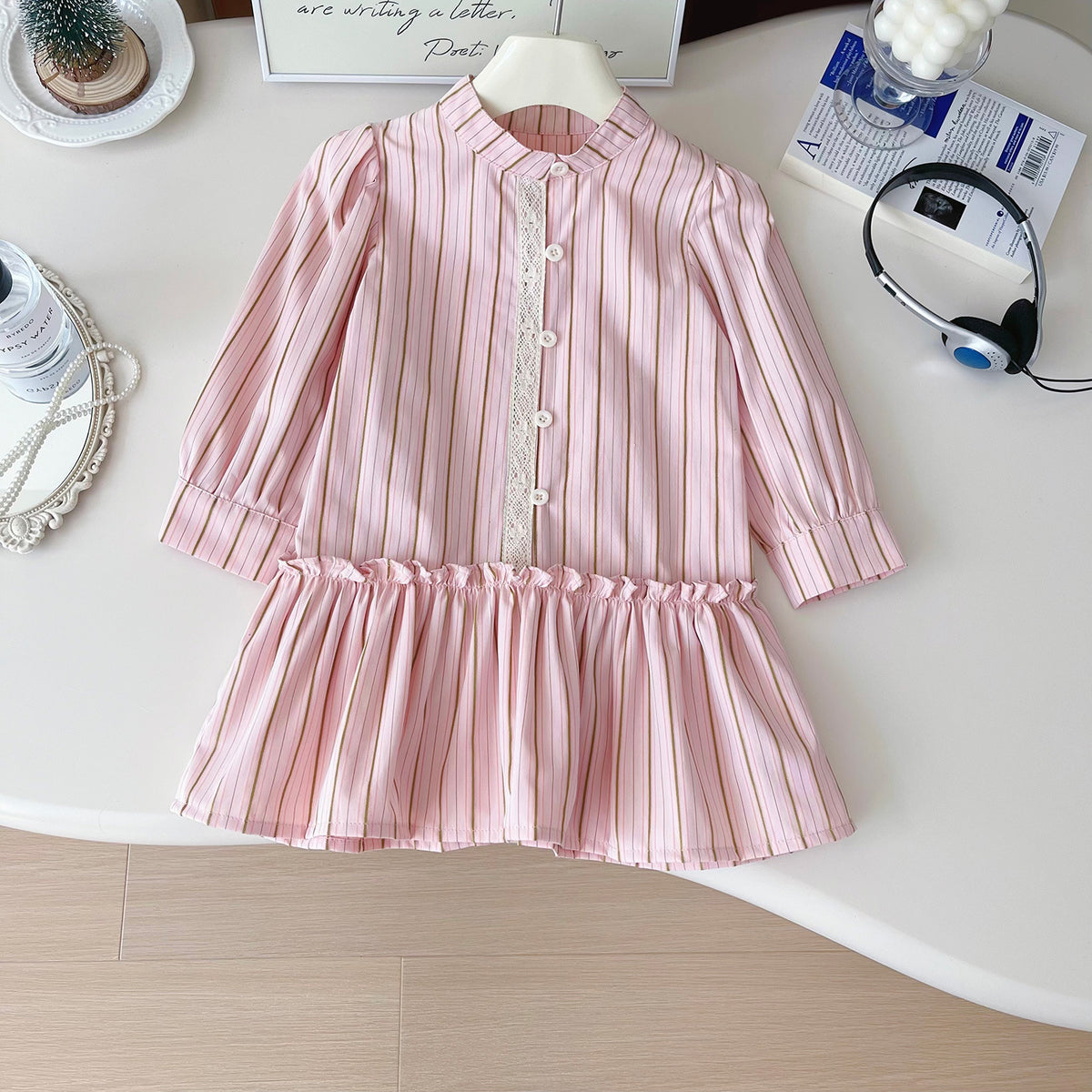 Rochie cu detalii Jasman Roz