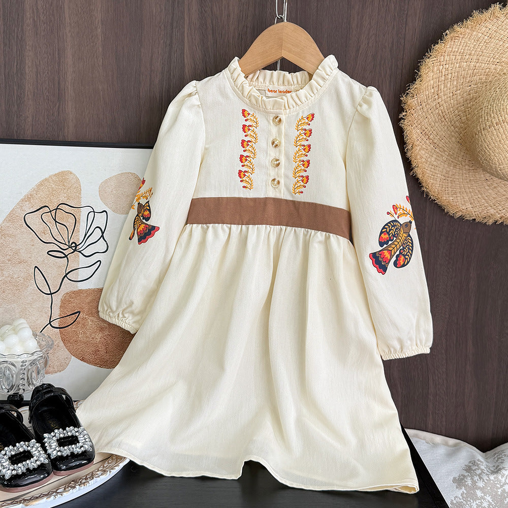 Rochie cu detalii Laviria Crem