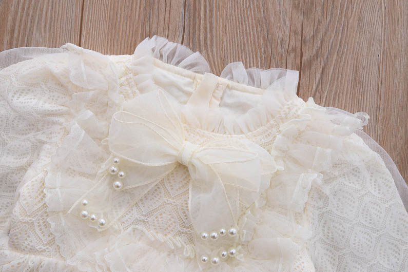 Rochie eleganta cu detalii Letisa Crem