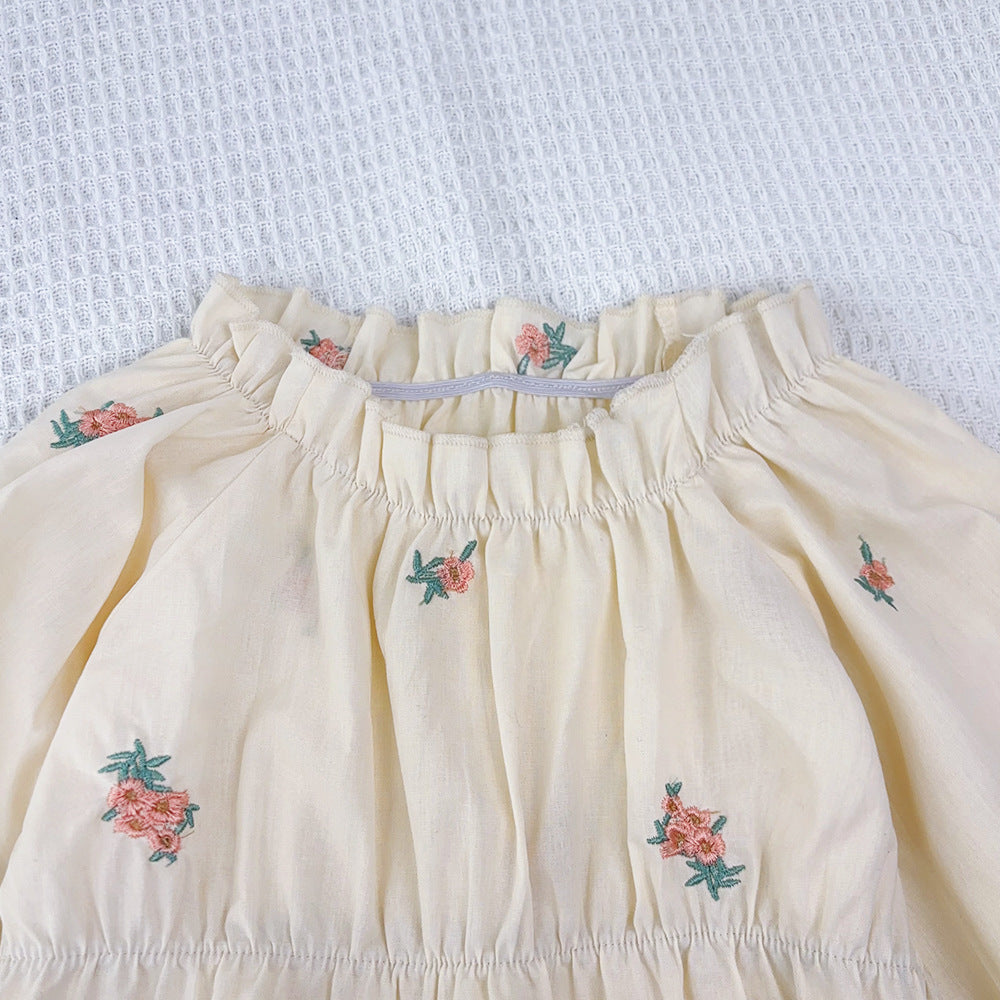Rochie cu detalii Saina Crem