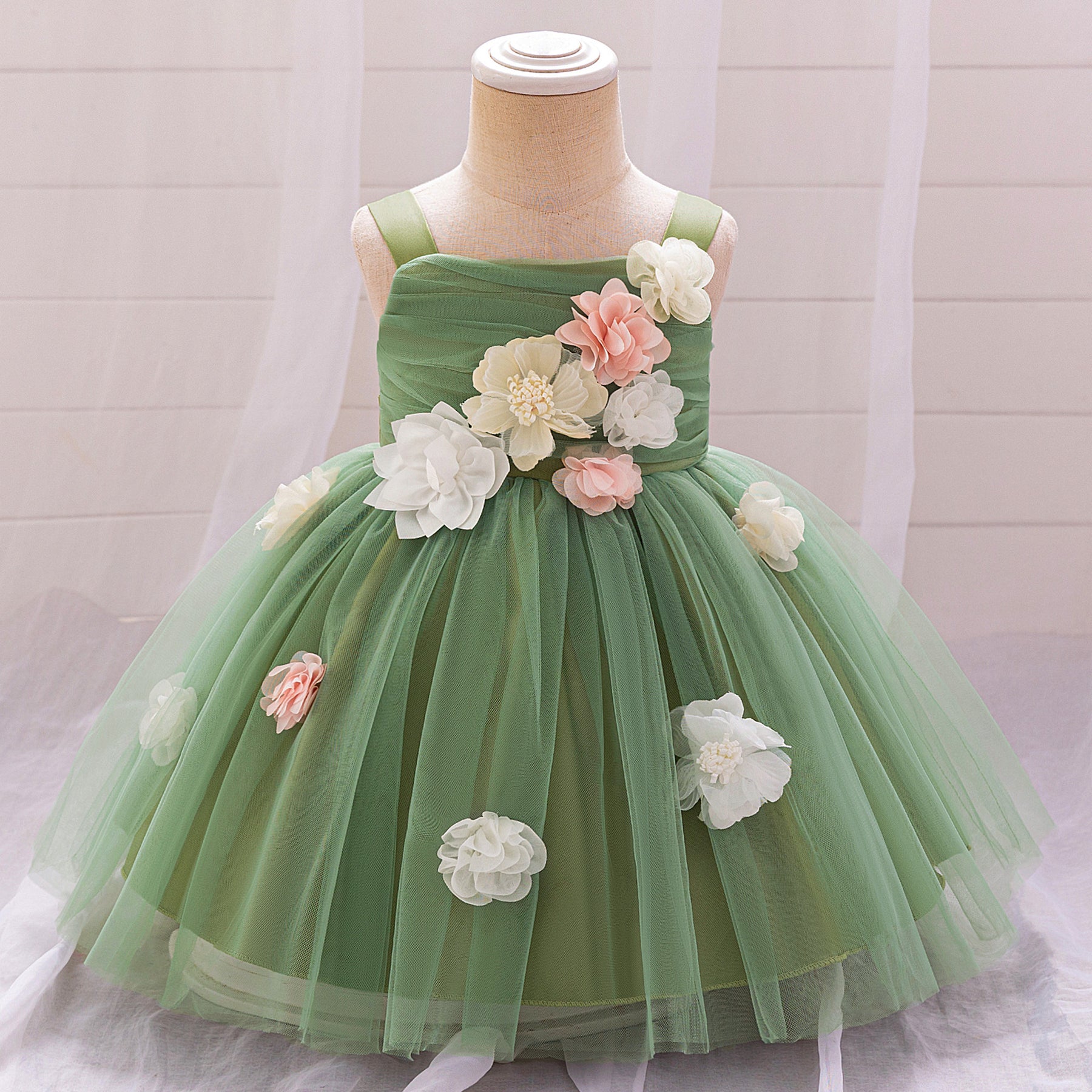 Rochie cu detalii Abana Verde
