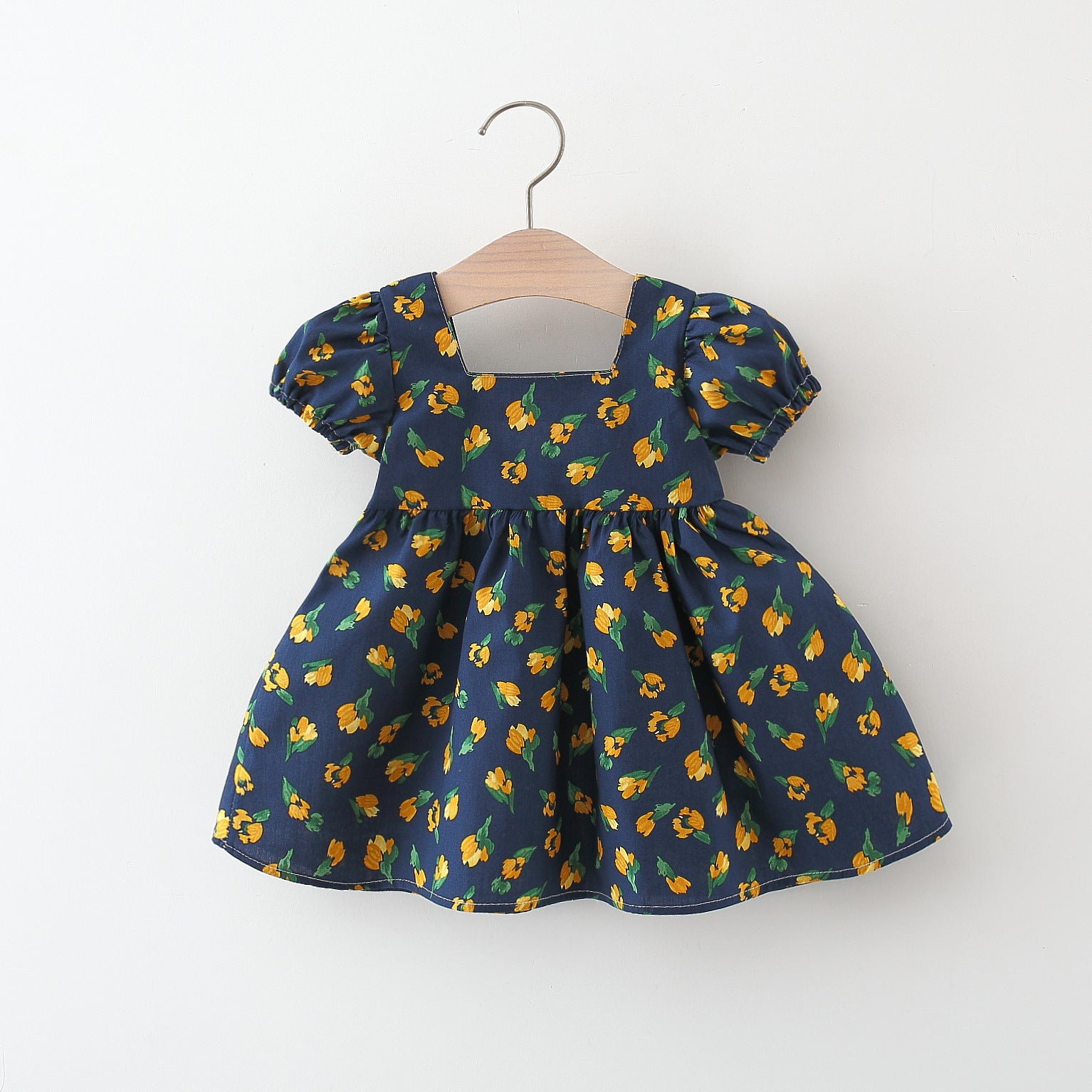 Rochie cu detalii Cazra Bleumarin