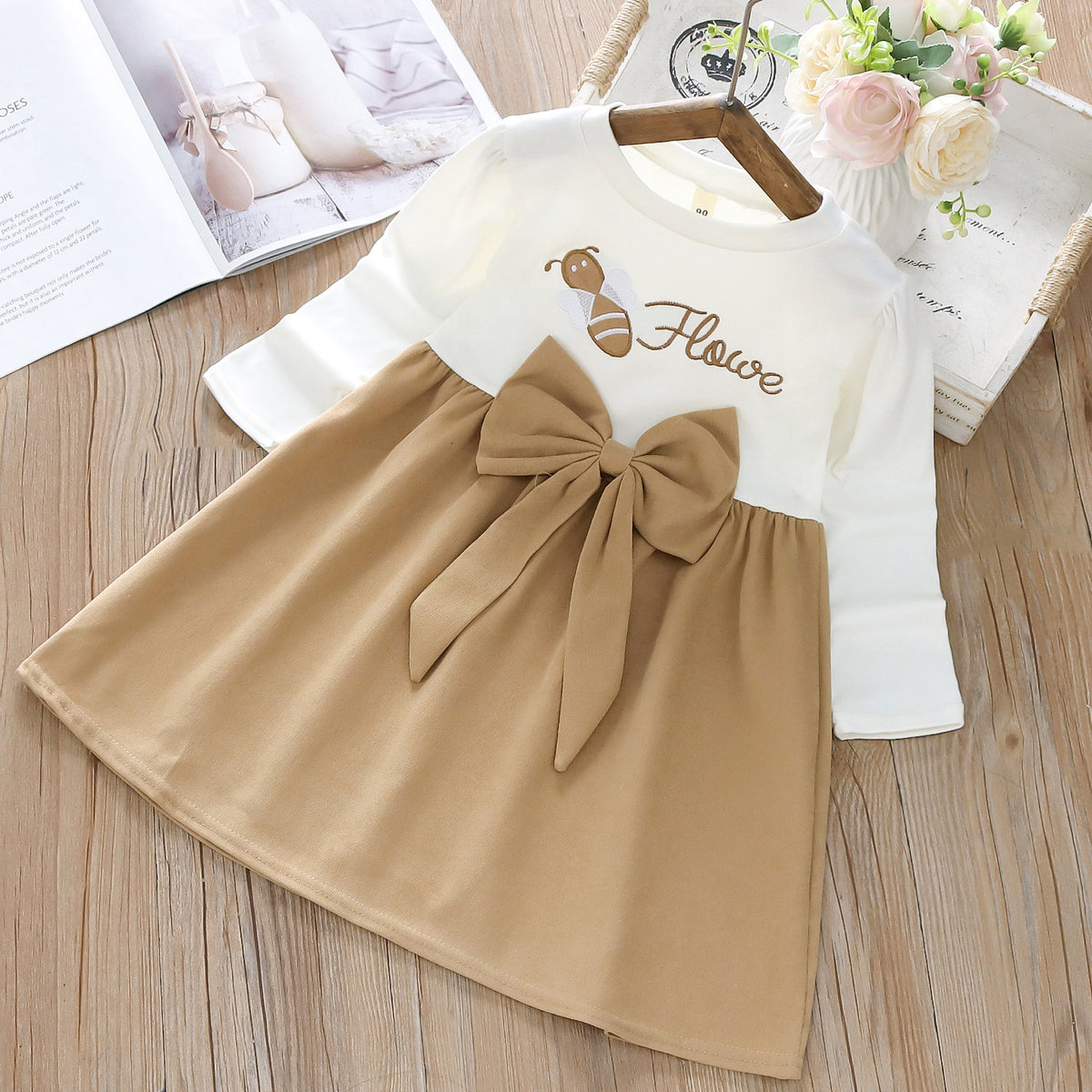 Rochie cu detalii Flawe Maro