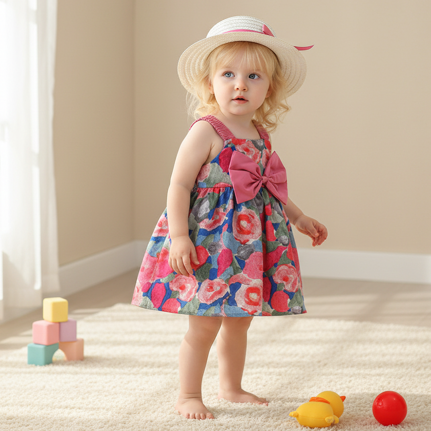 Rochie cu palarie Minavie Roz