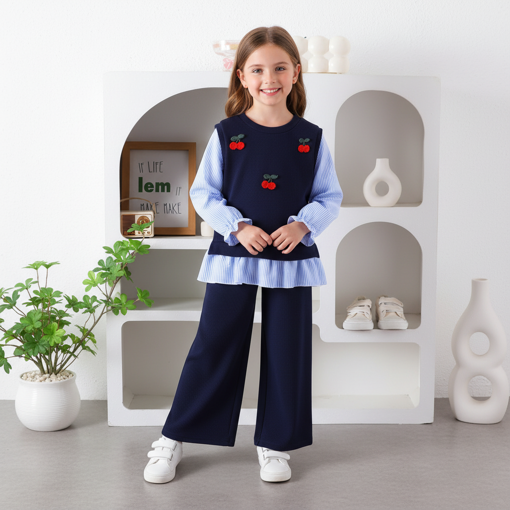 Set din doua piese Misuri Bleumarin