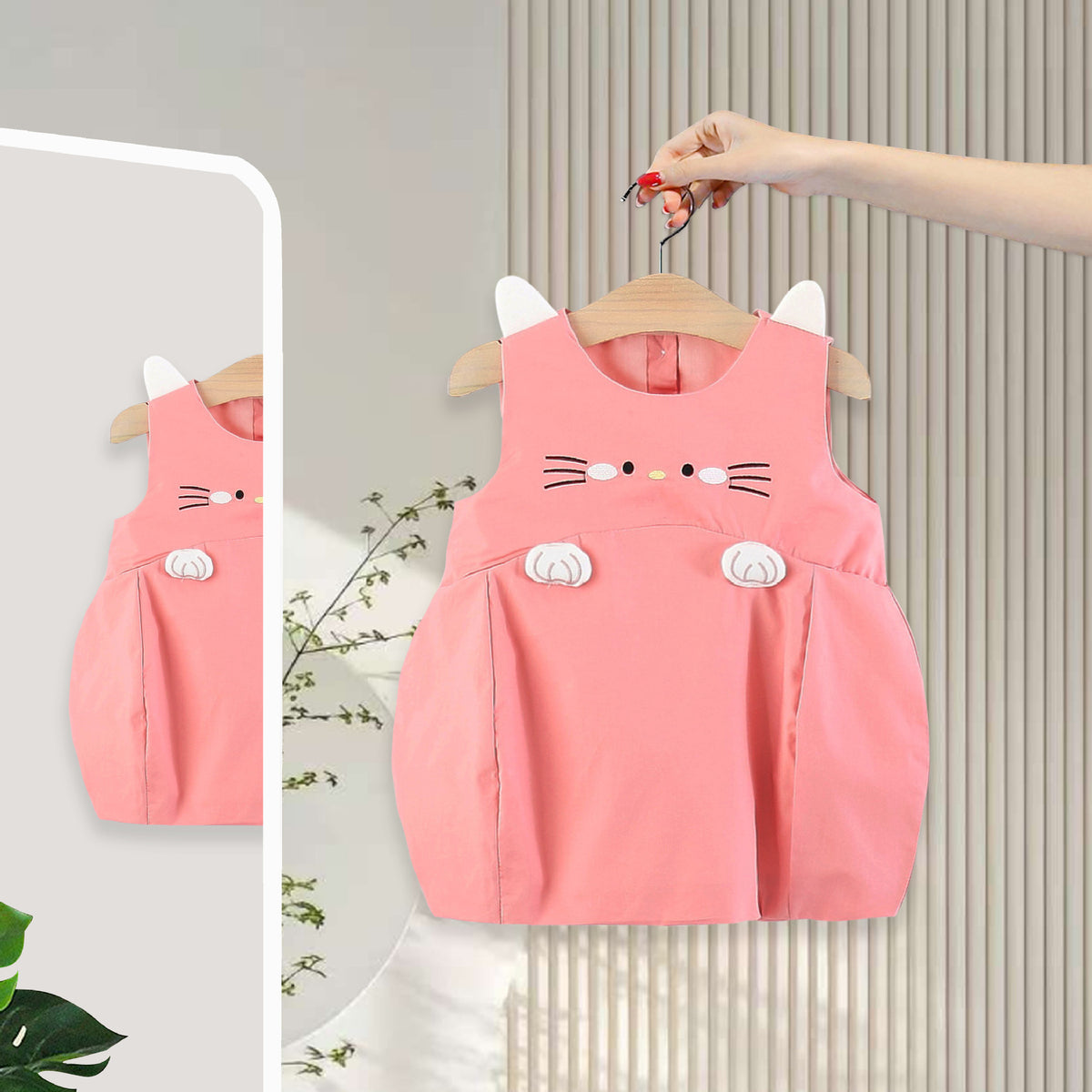 Rochie cu detalii Lavendra Roz