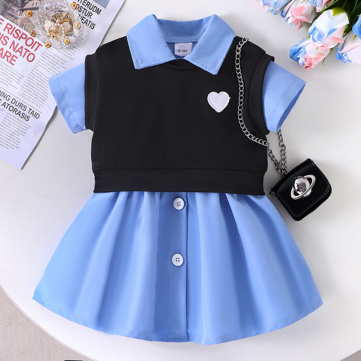 Rochie tip camasa Irenne Albastru