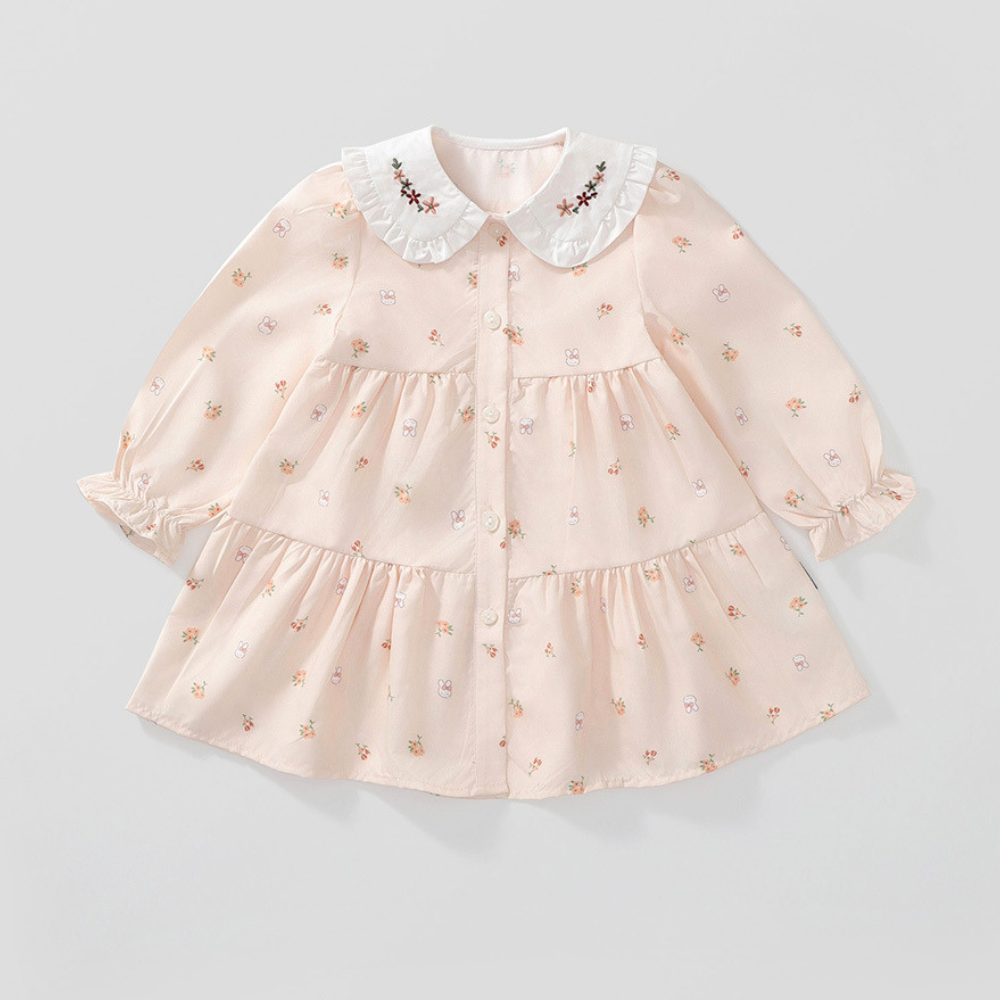 Rochie cu detalii Lursa Roz Deschis