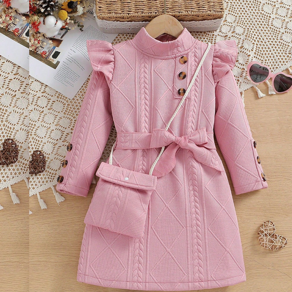 Rochie cu posetuta Miliana Roz