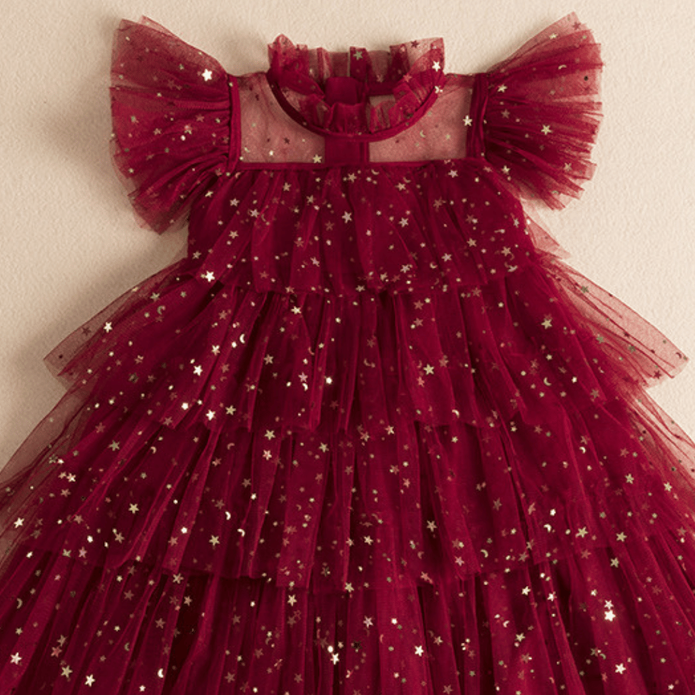 Rochie cu detalii Elbena Visiniu