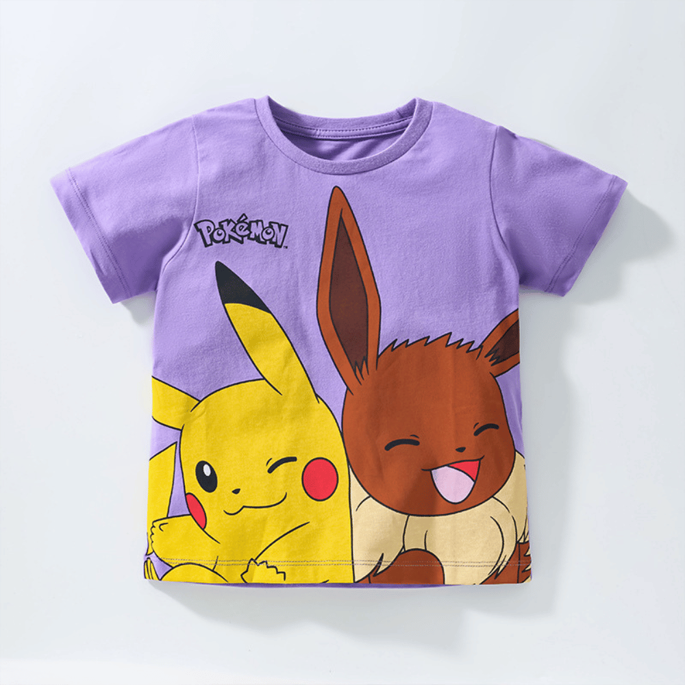 Tricou cu detalii Pokemon