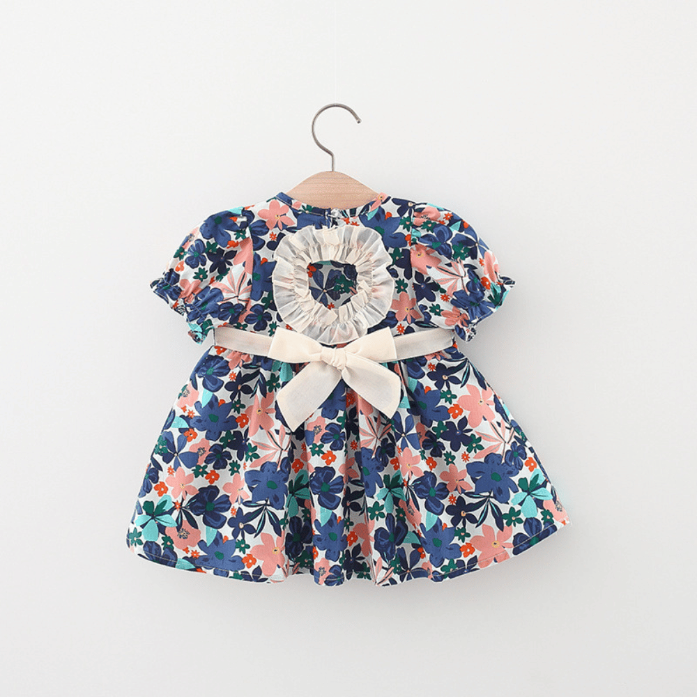 Rochie cu detalii Crona Albastru