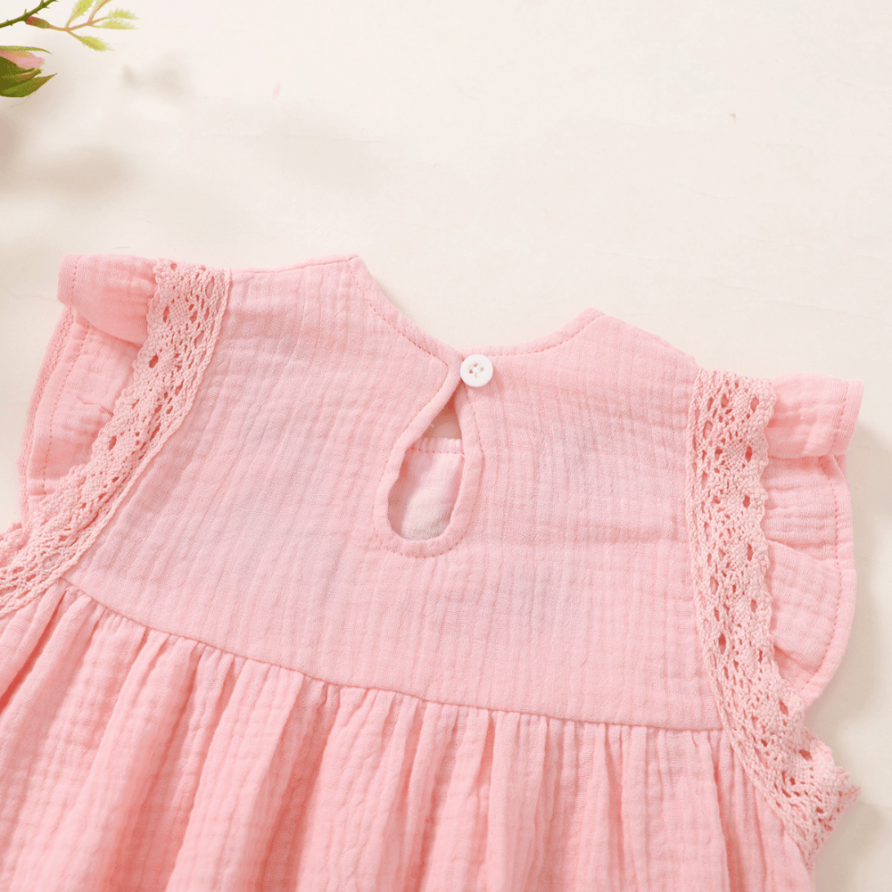 Rochie cu detalii Daleva Roz