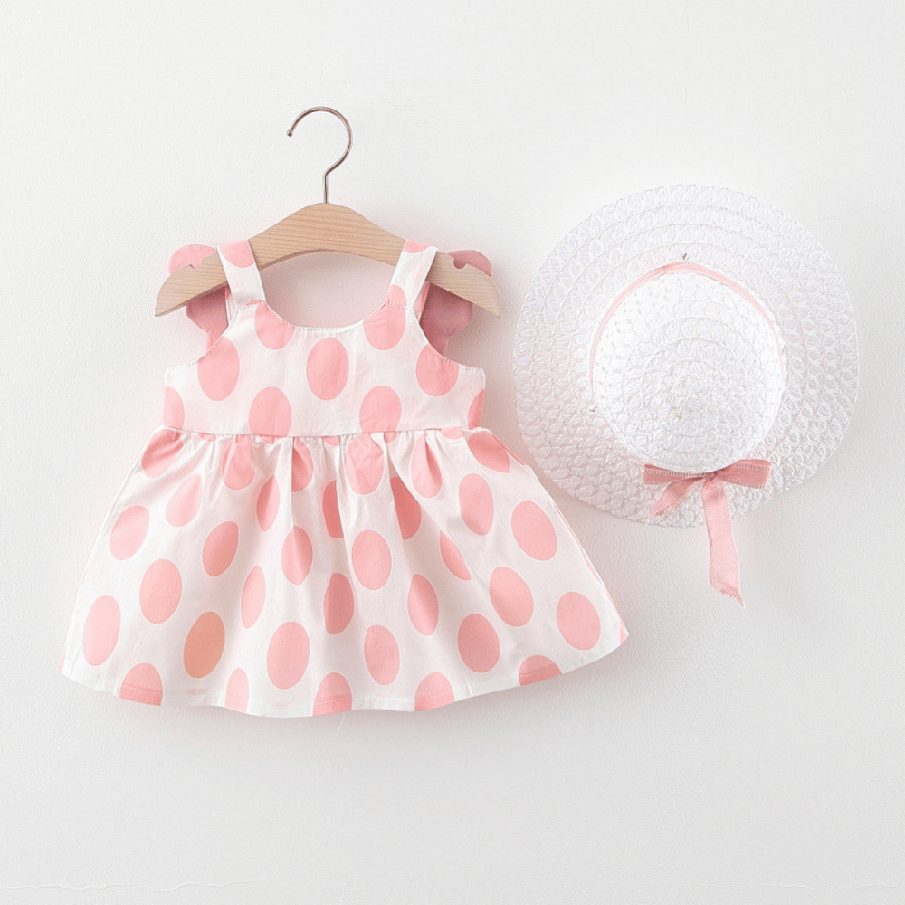 Rochie cu palarie Adelsy Roz