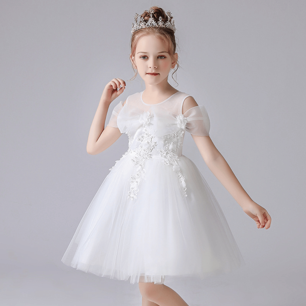 Rochie cu detalii Izara Alb