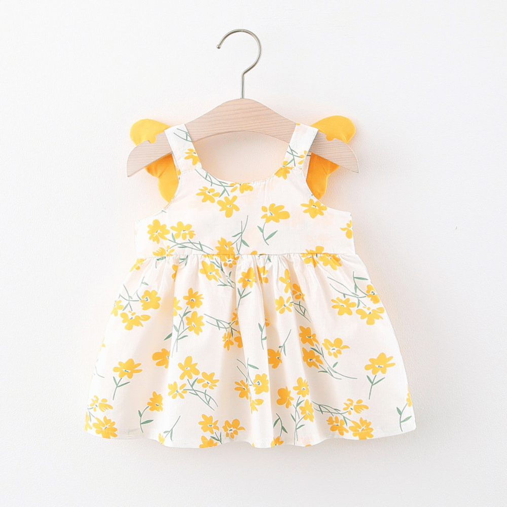 Rochie cu palarie Bissa Galben