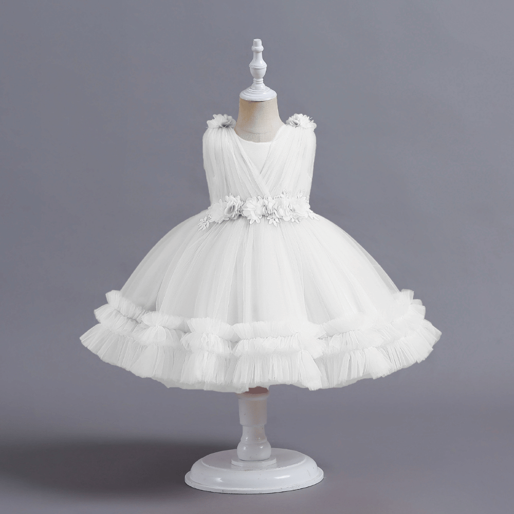 Rochie cu detalii Enira Alb
