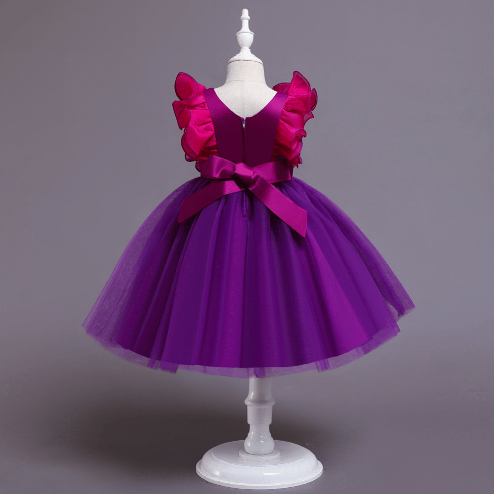 Rochie cu detalii Princesy Mov