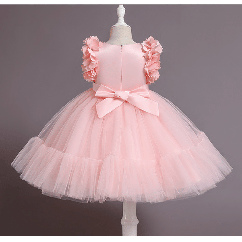 Rochie cu detalii Perusa Roz