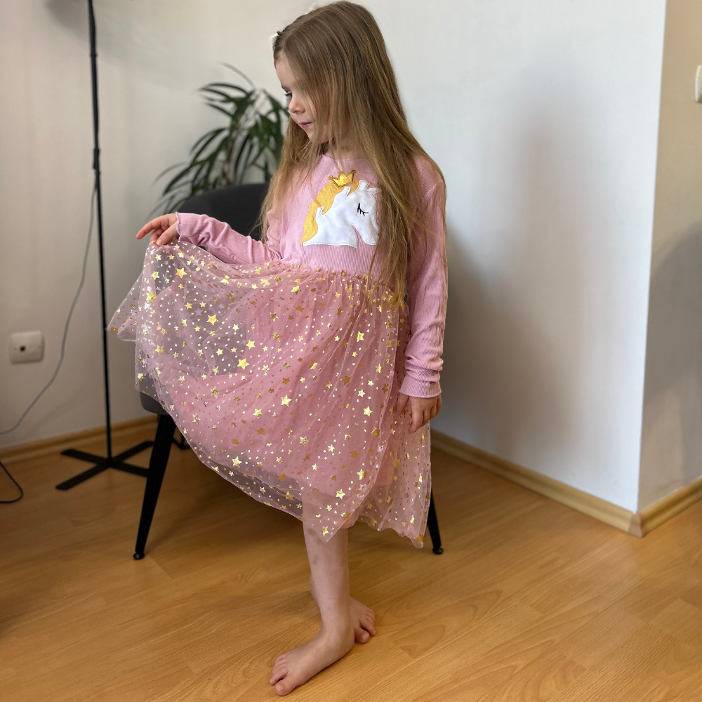 Rochie cu detalii Axela Roz