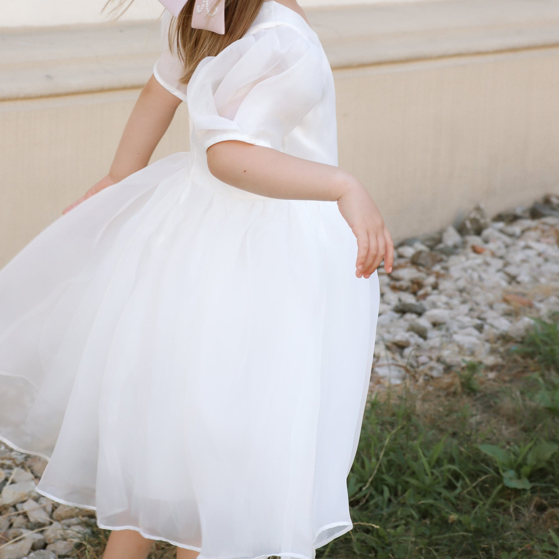 Rochie cu detalii Ziala Alb