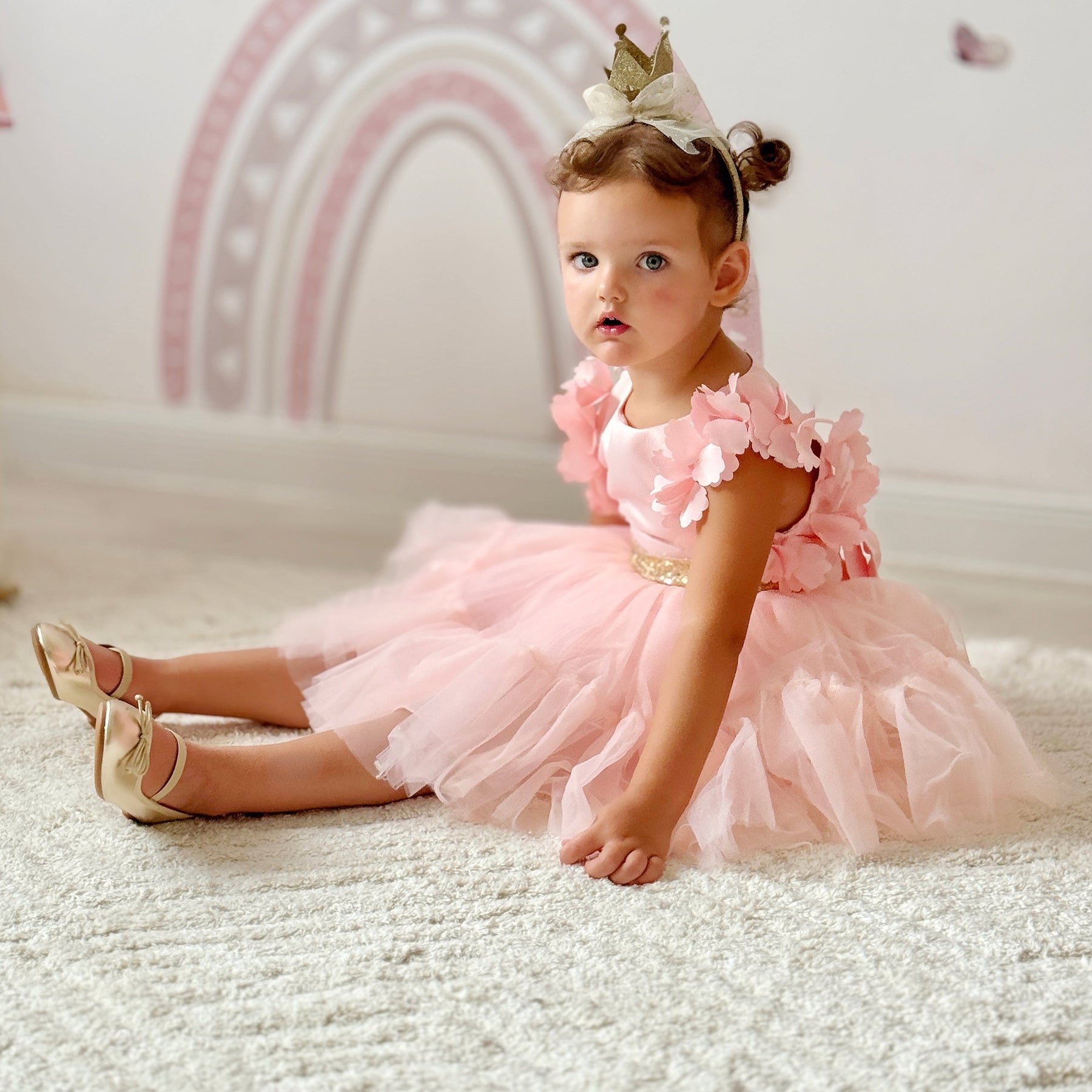 Rochie cu detalii Perusa Roz