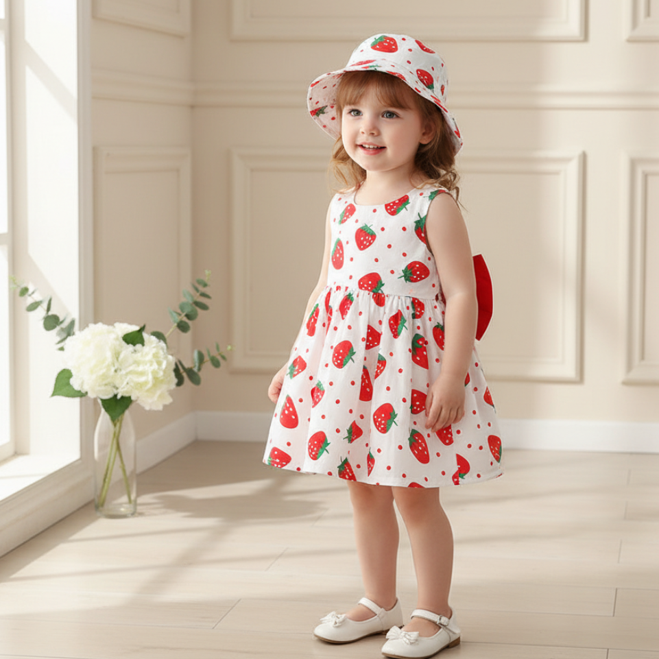 Rochie cu palarie Canoli Rosu