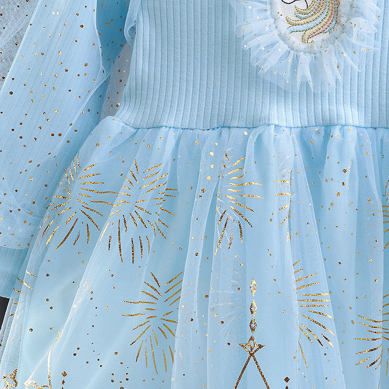 Rochie cu detalii Ponsy Albastru