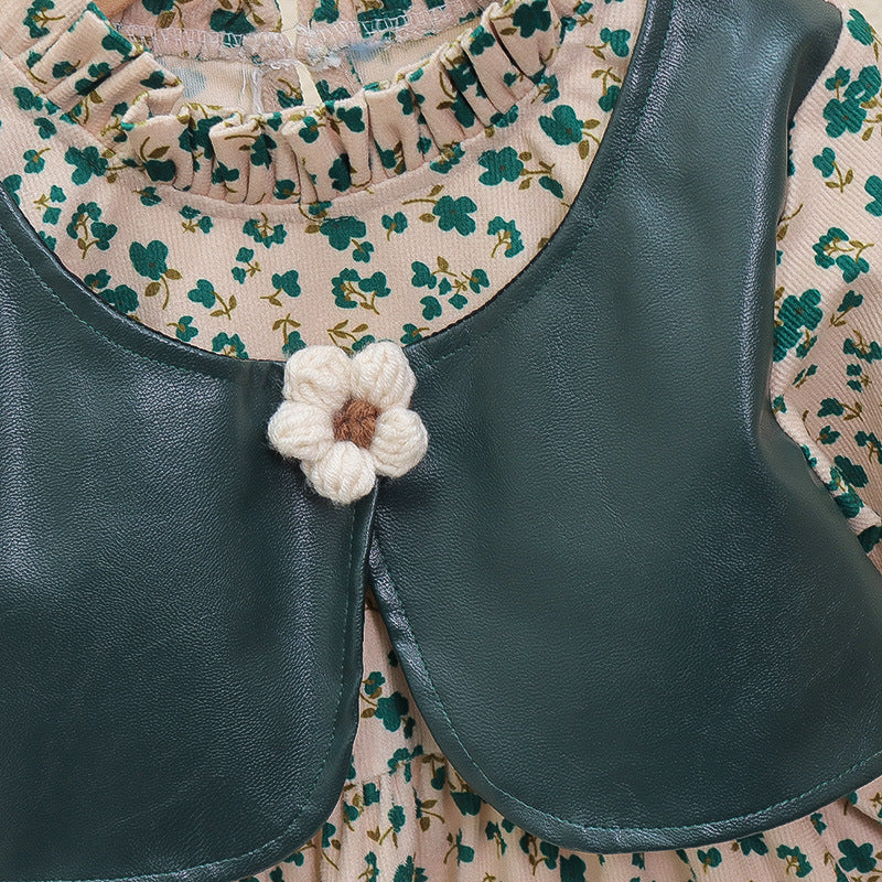 Rochie cu detalii Telisa Verde