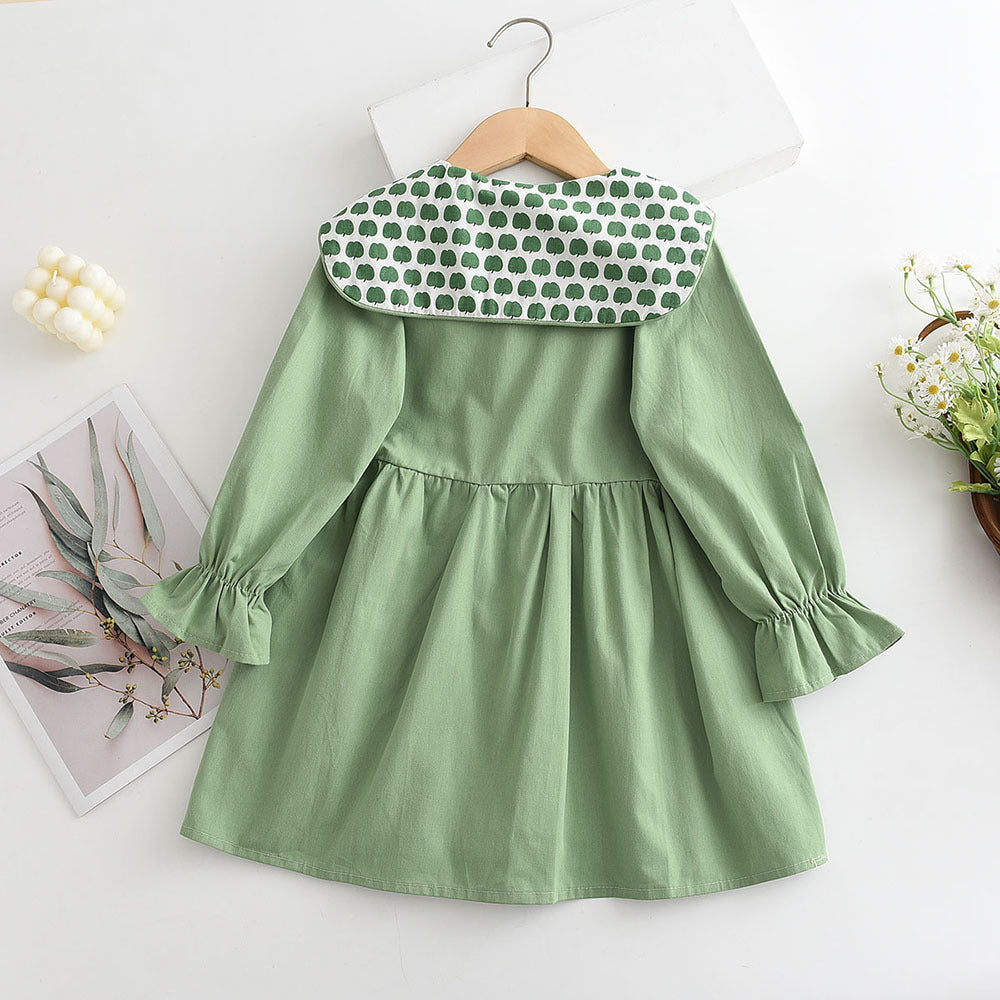 Rochie cu detalii Apela Verde