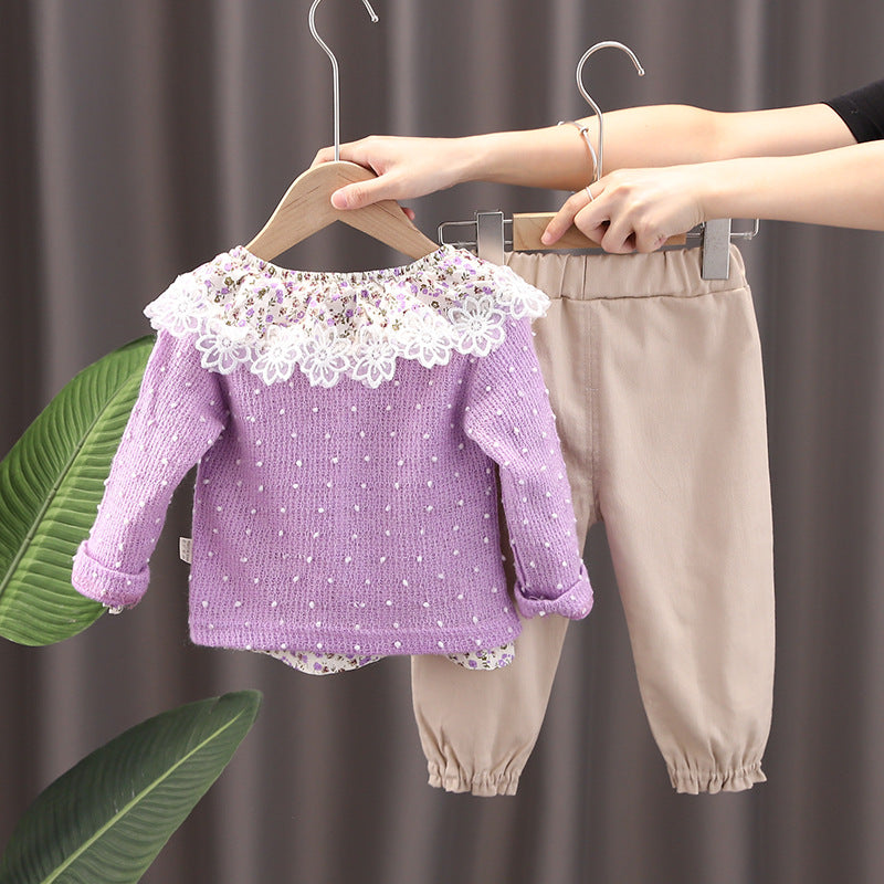 Set din trei piese Risa Mov