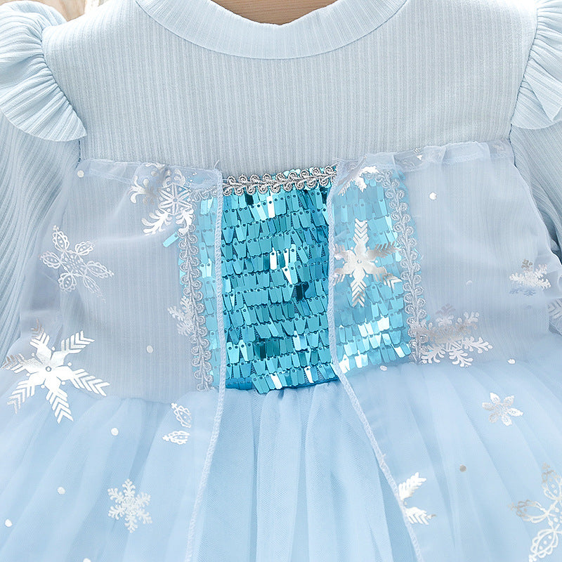 Rochie cu detalii Danisy Albastru