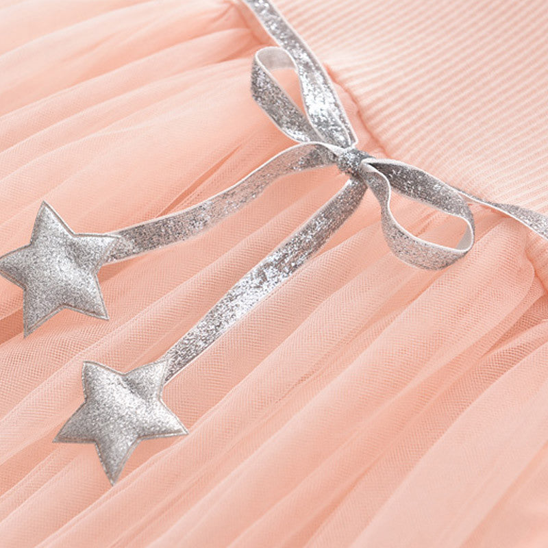 Rochie cu fusta din tulle Sparkle Roz