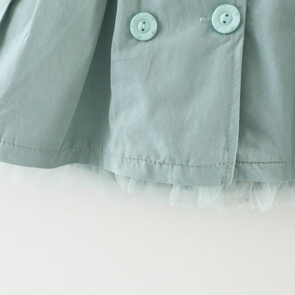 Trench captusit cu aplicatii Estera Verde