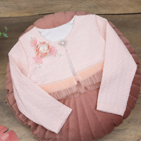 Rochie cu sacou  Tezara Roz