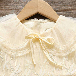Rochie cu detalii Lariala Crem