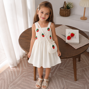 Rochie cu posetuta Kanaer Crem