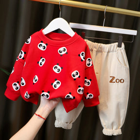 Set din doua piese Zoo Rosu