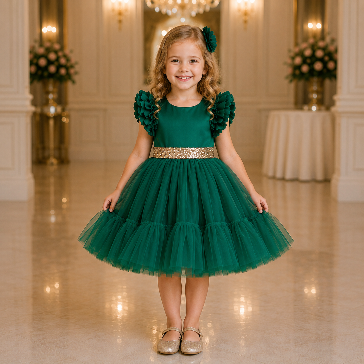 Rochie cu detalii Perusa Verde