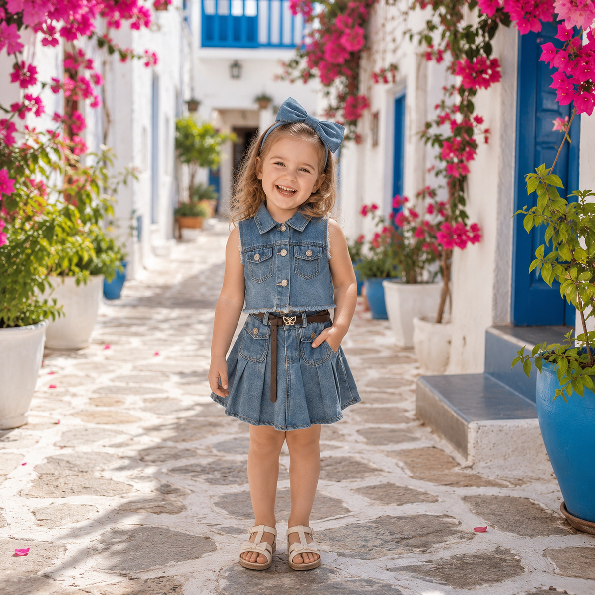 Set din doua piese Lazura Albastru