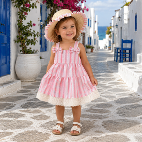 Rochie cu palarie Solvani Roz