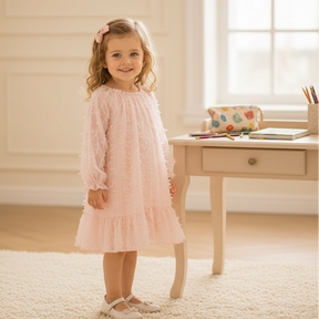 Rochie cu detalii Laran Roz