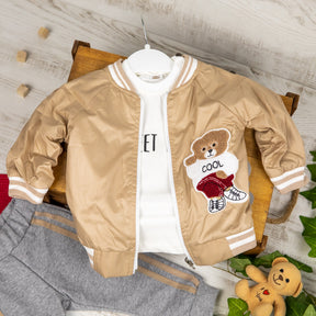 Set din trei piese Cool Bear Bej