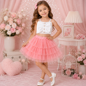 Set din doua piese Crenela Roz